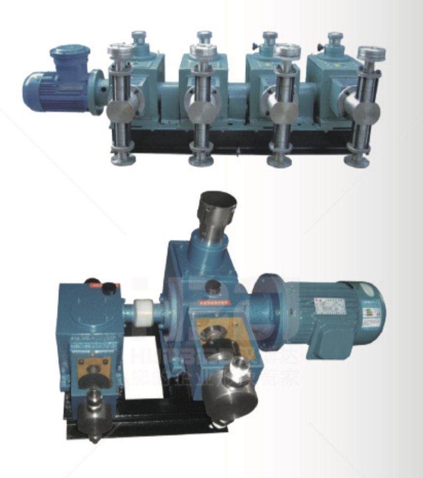 In-line metering pump